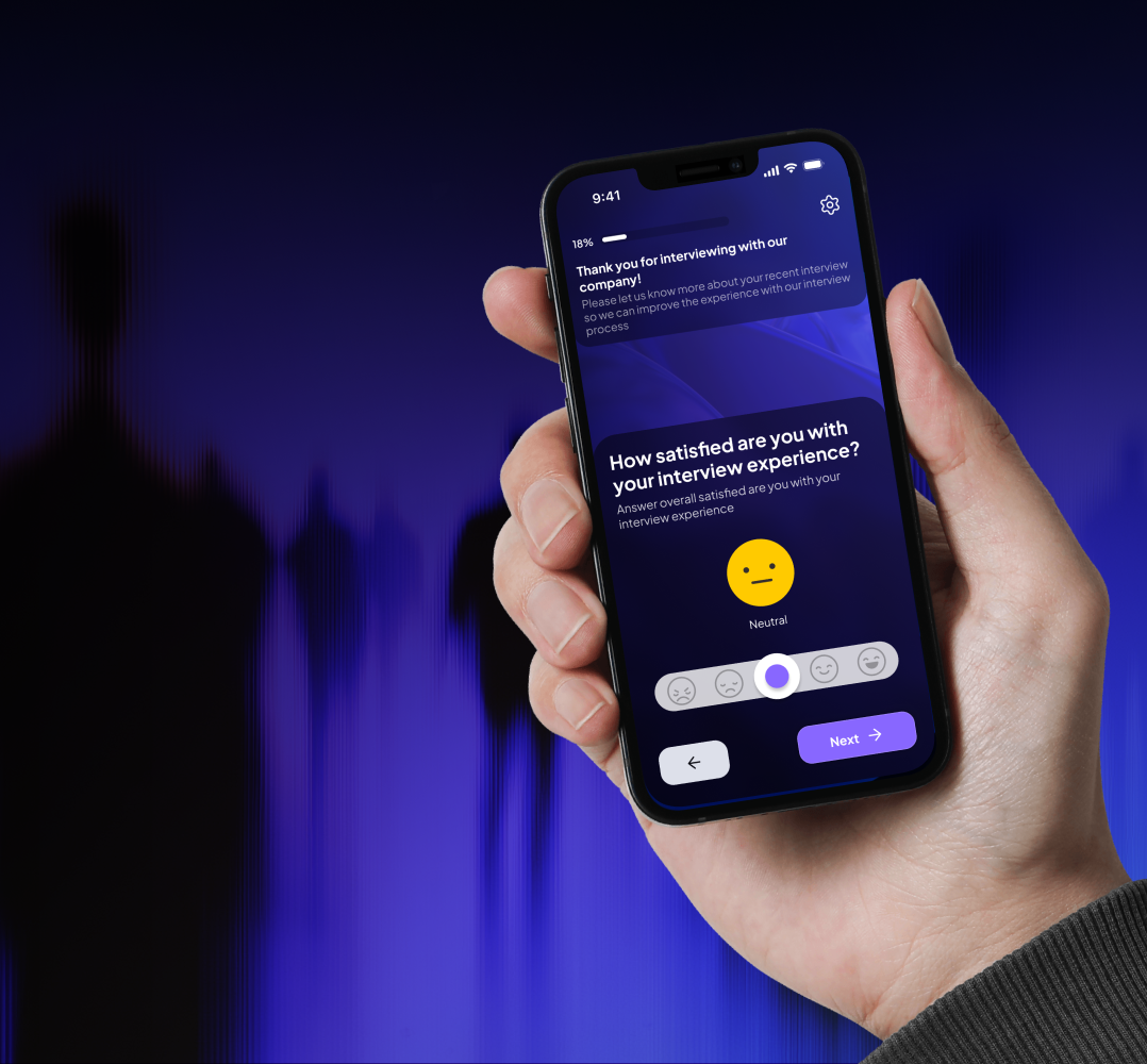 Screver feedback experience on a phone